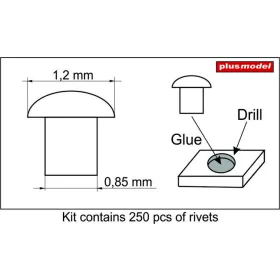 Plus model 1:35 Rivets 1,2 mm