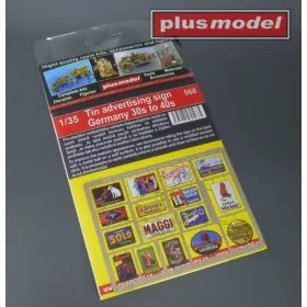 Plus model 1:35 Tin advertising sign Germany