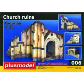 Plus model 1:35 Kirchenruine WW II Keramik.