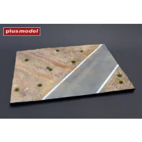   Plus model 1:35 Display base - Cobblestone street wit tram tracks