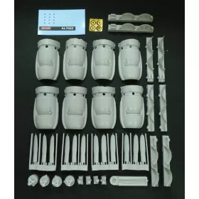 Plus model 1:72 Correct engine set for C121 Constelation