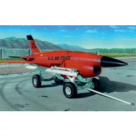 Plus model 1:72 Firebee BQM-34 with transpoprt cart