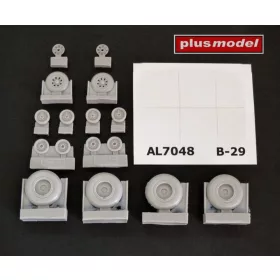 Plus model 1:72 B-29 Superfortress groved tread