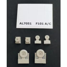 Plus model 1:72 F-101A/C Woodoo wheels