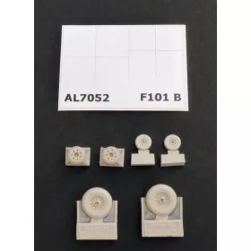 Plus model 1:72 F-101B Woodoo wheels