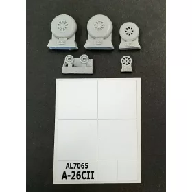 Plus model 1:72 A-26C Invader wheelssmooth patern
