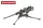 Plus model 1:35 Machine gun Browning with tripod