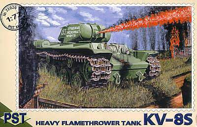 PST - Russian KV-8S flame thrower - szovjet lángszórós tank PST72026