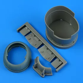   Quickboost 1:48 F6F-5 Hellcat cowling and cooling flaps (opened) for Hasegawa