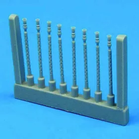   Quickboost 1:72 Lancaster gun barrels round perforated Für Hasegawa Bausatz.