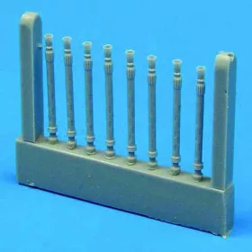  Quickboost 1:72 Lancaster gun barrels oval perforated Für Hasegawa Bausatz.