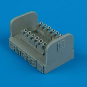   Quickboost 1:72 Spitfire Mk. IX exhausts - round für Hasegawa Bausatz