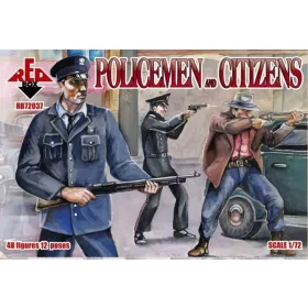 Red Box 1:72 Policemen and citizens