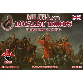 Red Box 1:72 Militia+Loyalist Troops 1745,Jacobite R.