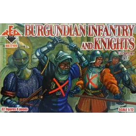 Red Box 1:72 Burgundian infantry a.knights,15th centu set 1