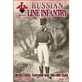 Red Box 1:72 Russian line infantry(Musketeers)1805-08