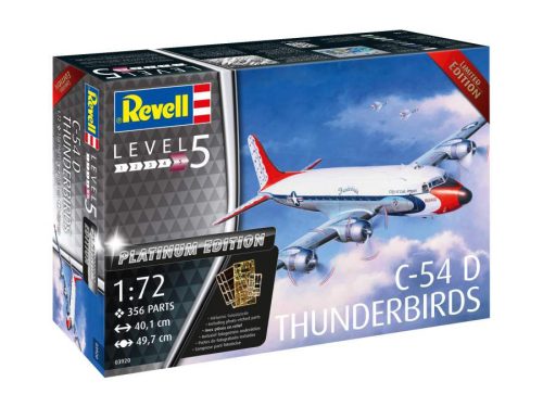 Revell 1:72 C-54D Thunderbirds Platinum Edition repülő makett