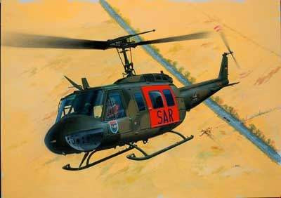 Revell 1:72 Bell UH-1D Heeresflieger 4444 helikopter makett