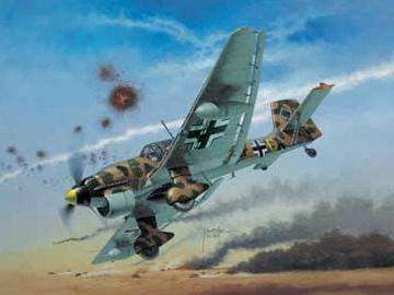 Revell 1:72 Junkers Ju 87 B-2/R-2 Stuka 4620 repülő makett