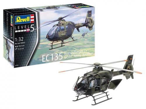 Revell 1:32 EC135 Heeresflieger/ Germ. Army Aviation helikopter makett