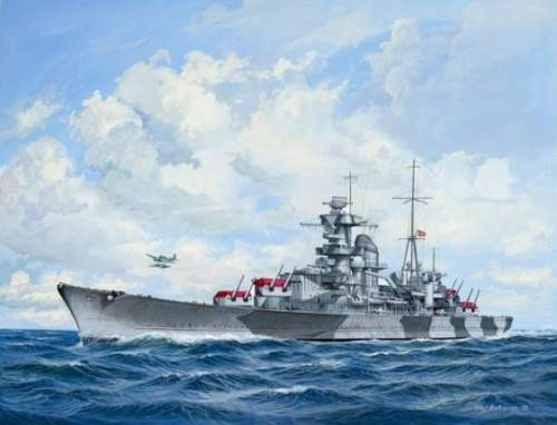 Revell 1:720 Kreuzer Admiral Hipper 5117 hajó makett