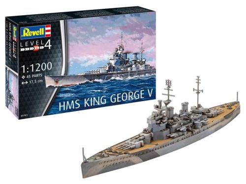 Revell 1:1200 HMS King George V hajó makett