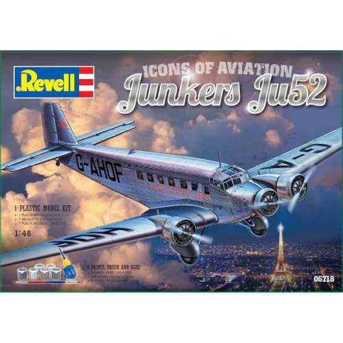Revell 1:48 5718 Ajándék szett Ju52-3m 'British European Airways' 