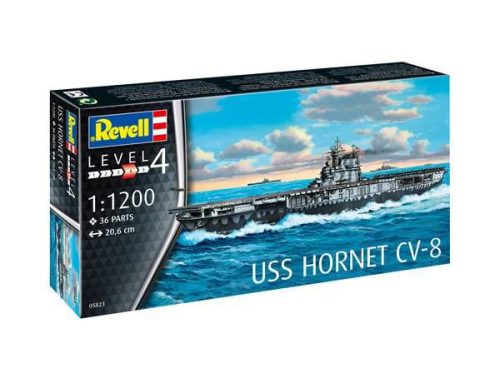 Revell 1:1200 USS Hornet hajó makett