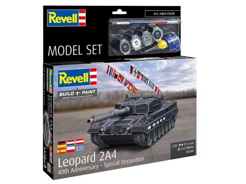 Revell 1:35 Model Set Leopard 2A4 - Special Decoration 40th An