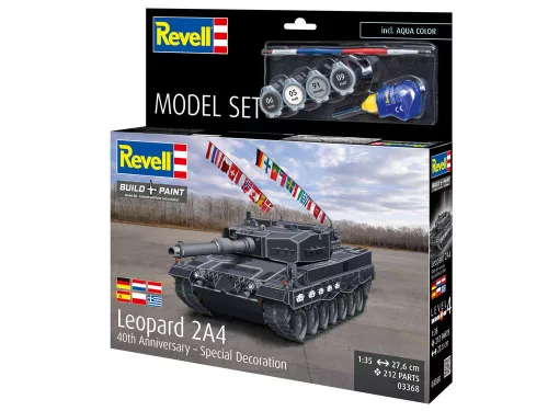 Revell 1:35 Model Set Leopard 2A4 - Special Decoration 40th An