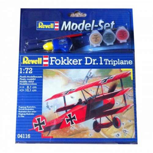 Revell 1:72 Modell szett Fokker DR.1 64116 repülő makett