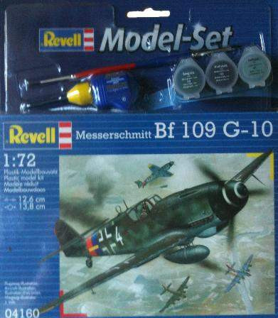 Revell 1:72 Modell szett Messerschmitt Bf-109 G-10 64160 repülő makett