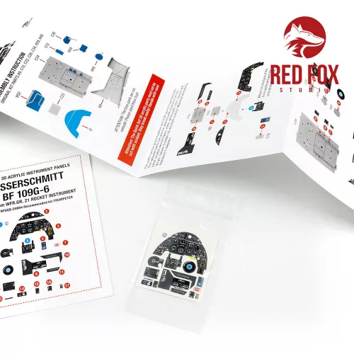 Red Fox Studio 1:24 1/24 Messerschmitt Bf 109G-6 with WFR.GR.21 Rocket Panel (for Trumpeter kit)