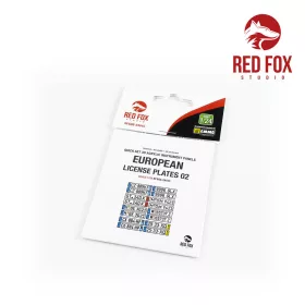 Red Fox Studio 1:24 1/24 European Lincense plates vol.02