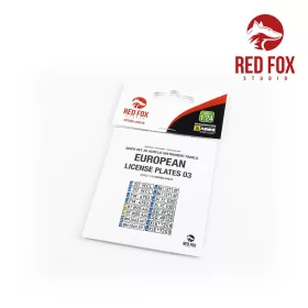 Red Fox Studio 1:24 1/24 European Lincense plates vol.03