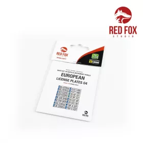Red Fox Studio 1:24 1/24 European Lincense plates vol.04