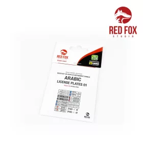 Red Fox Studio 1:48 1/24 Arabic License Plates vol.01