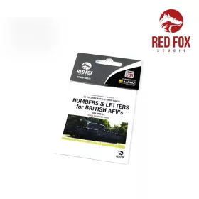   Red Fox Studio 1:35 3D Resin Foundry Numeral & Letters for British AFV’s vol.01