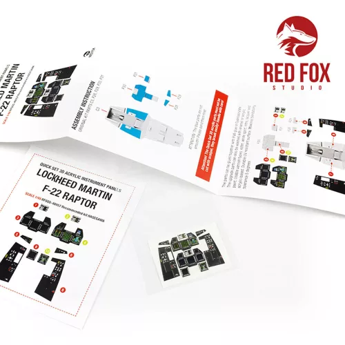 Red Fox Studio 1:48 1/48 F-22 Raptor (for Hasegawa kit)