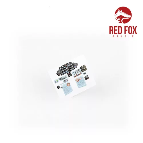 Red Fox Studio 1:48 1/48 MIG 17F Fresco Quick Set 3D Acrylic Instrument Panels (for AMMO Kit)