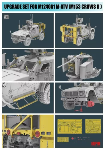 Ryefield model 1:35 Upgrade set for 5052 M1240A1 M-ATV (M153 CROWS II)