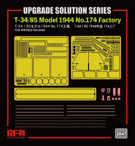 Ryefield model 1:35 Upgrade set for 5079 T-34/85 No.174