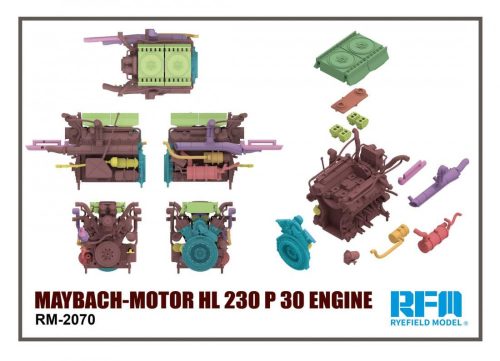 Ryefield model RM2070 1:35 MAYBACH-Motor HL 230 P 30 Engine