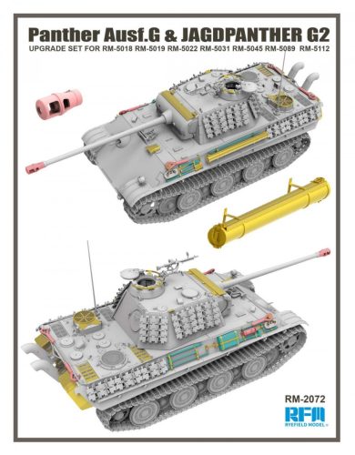 Ryefield model RM2072 1:35 Panther Ausf.G & Jagdpanther G2 upgrade set