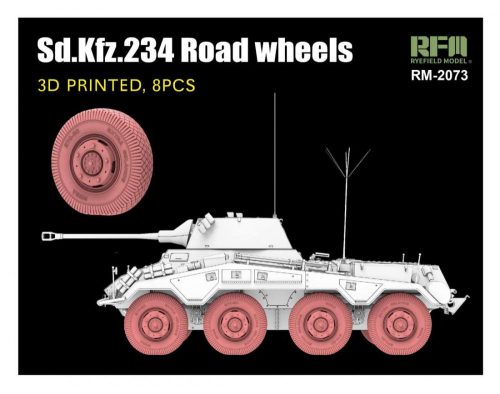 Ryefield model RM2073 1:35 Sd.Kfz.234 road wheels (3D printed)