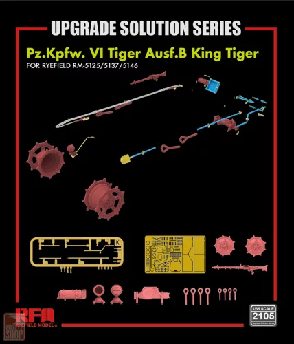 Ryefield model RM2105 1:35 Upgrade set for Kingtiger for RM5125/5137/5146