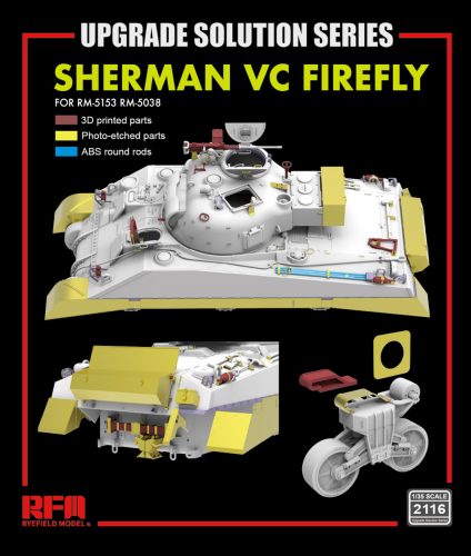 Ryefield model 1:35 Upgrade set for 5153/5038 Sherman vc firefly