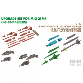   Ryefield model 1:48 MIG-21MF UB-16-57 UM Rocket launcher; R-3S /AA-2B Atoll B; RS-2US / AA-1 Alkali; 3D printed