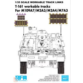   Ryefield model 3027 1:35 T-161 workable tracks  For M109A7/M2A3/M2A4/M7A3 (Plastic）