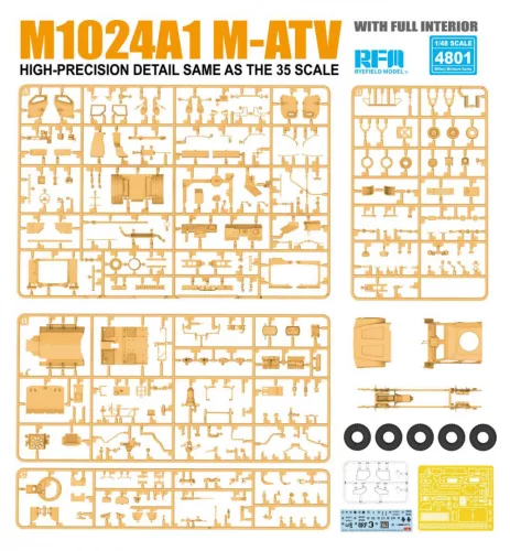 Ryefield model RM4801 1:48 M1024A1 M-ATV (mrap all terrain vehicle)